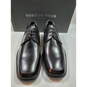 Gordon Rush Mens CALDWELL 5526 Polished Black Oxford Dress Shoe Size 7.5 New